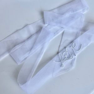 Embroidered Love Bridal Choker